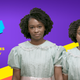 Freddie Ransome (l) and Quinta Brunson give hair tutorials a cinematic twist in “Hair Flick.”